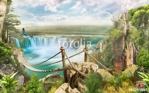 Каталог Фотообои водопад:  | Wall-Style