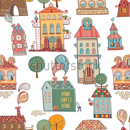 Каталог Картина домики: Детские | Wall-Style