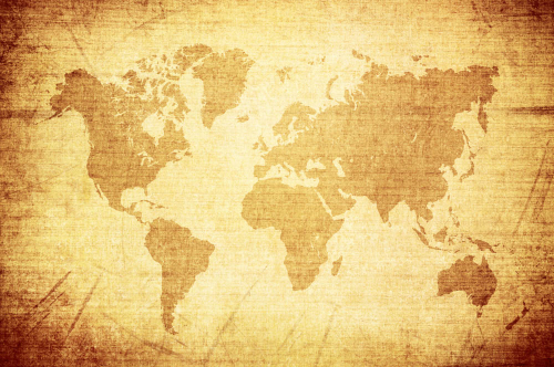 Каталог Фотообои винтажная карта:  | Wall-Style