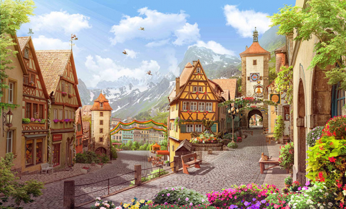 Каталог Фотообои улочки прованса:  | Wall-Style