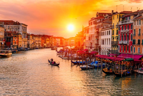 Каталог Картина закат в венеции: Старый город | Wall-Style