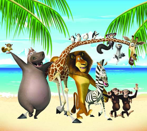 Каталог Картина остров со зверями: Мультфильмы | Wall-Style