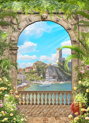 Каталог Фотообои балкон под аркой:  | Wall-Style