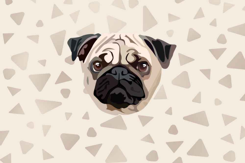 Каталог Картина мопс в стиле поп арт: Поп Арт | Wall-Style