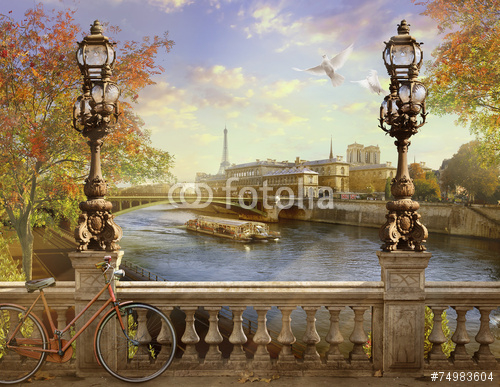 Каталог Картина вид на город: Современная фреска | Wall-Style