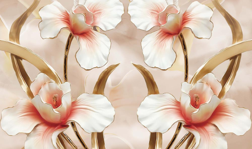 Каталог Фотообои барельеф с орхидеями:  | Wall-Style
