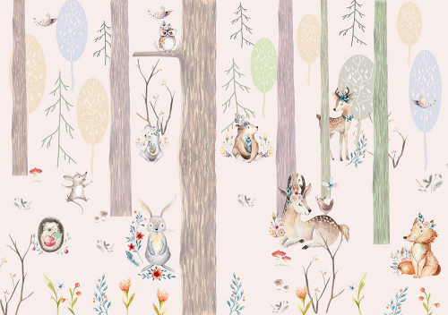 Каталог Картина зверушки в лесу: Детские | Wall-Style