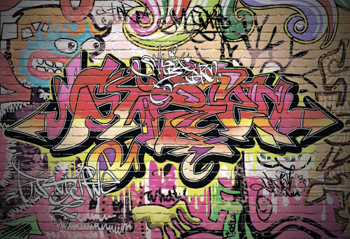 Каталог Фотообои розовое граффити:  | Wall-Style