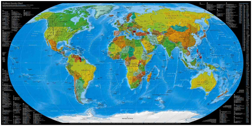 Каталог Фотообои карта мира:  | Wall-Style