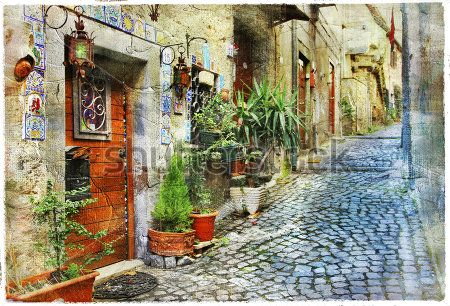 Каталог Картина цветочные горшки: Винтаж | Wall-Style