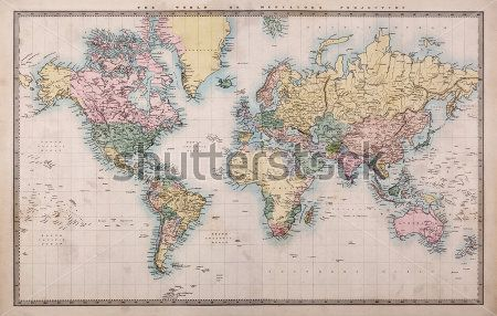 Каталог Картина карта мира: Карты | Wall-Style