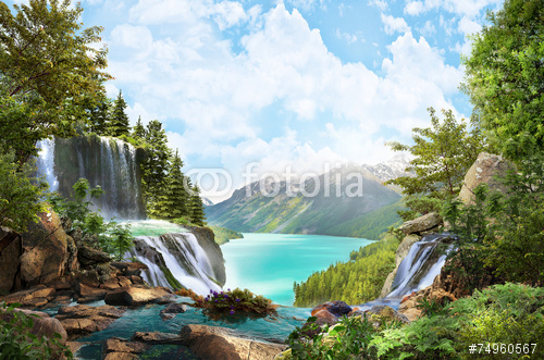 Каталог Фотообои водопад:  | Wall-Style