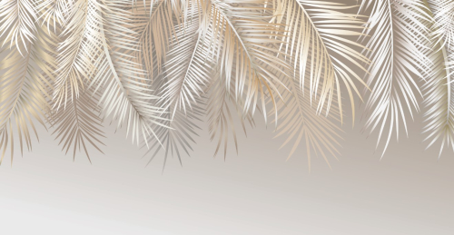 Светлые пальмовые листья