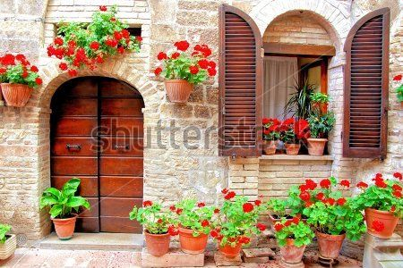 Каталог Картина дворик: Старый город | Wall-Style