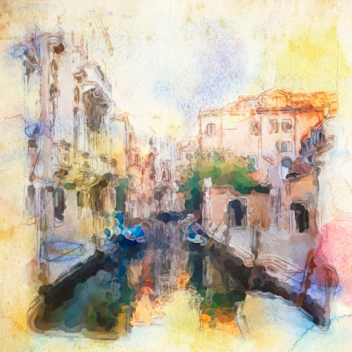 Каталог Картина венеция в акварели: Арт | Wall-Style