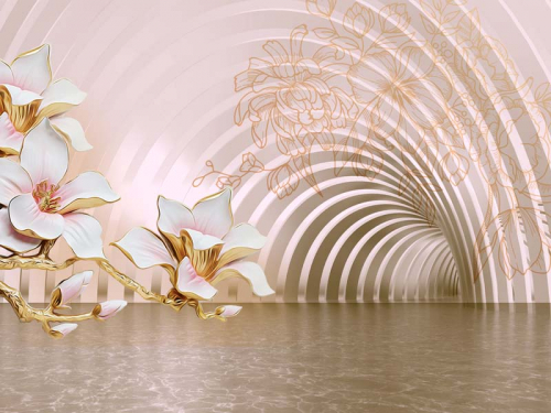 Каталог Фотообои туннель с магнолией:  | Wall-Style