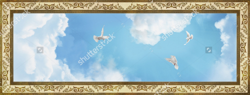 Каталог Фотообои потолочный декор:  | Wall-Style