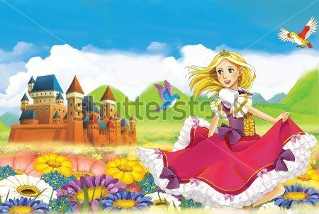 Каталог Картина принцесса: Детские | Wall-Style