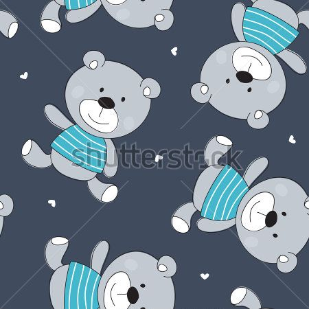 Каталог Картина мишки на синем фоне: Детские | Wall-Style