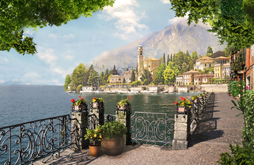 Каталог Картина набережная: Современная фреска | Wall-Style