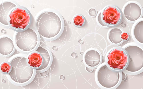 Каталог Фотообои розы в круге:  | Wall-Style