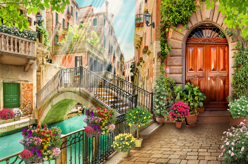 Каталог Картина город венеция: Современная фреска | Wall-Style