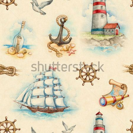 Каталог Картина морское путешествие: Бесшовные | Wall-Style