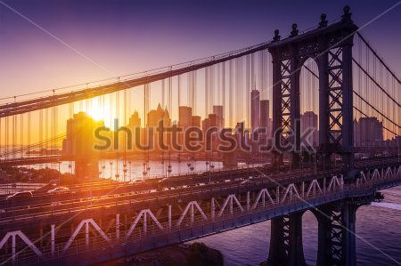 Каталог Картина бруклинский мост: Города | Wall-Style