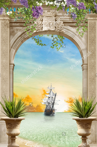 Каталог Картина арка: Современная фреска | Wall-Style