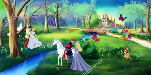 Каталог Картина принцессы диснея в лесу: Детские | Wall-Style