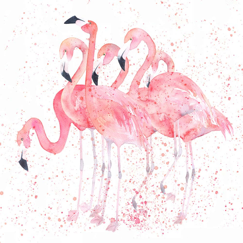 Каталог Фотообои фламинго розовые:  | Wall-Style