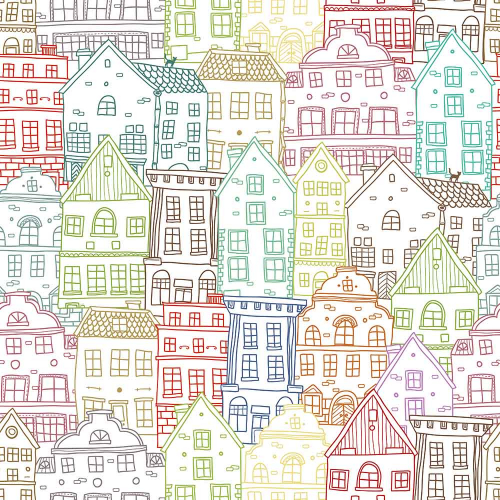 Каталог Картина старые домики: Детские | Wall-Style