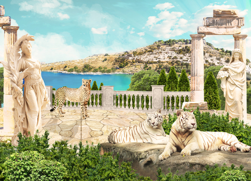 Каталог Картина колоны у моря: Фреска | Wall-Style