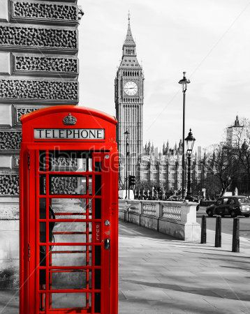 Каталог Фотообои телефонная будка:  | Wall-Style