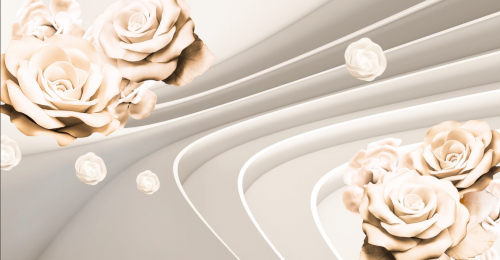 Каталог Фотообои розы на фоне полос:  | Wall-Style