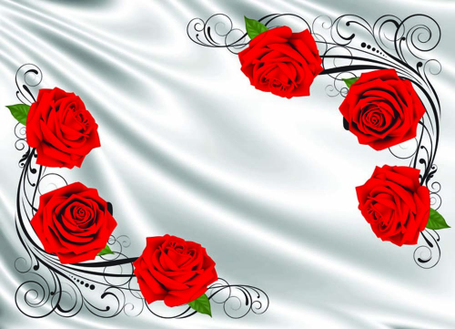 Каталог Фотообои розы на шелке:  | Wall-Style