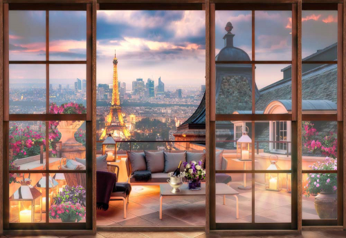 Каталог Фотообои вид из окна на париж:  | Wall-Style