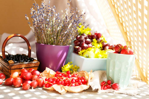 Каталог Фотообои ягоды на столе:  | Wall-Style